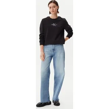 Oblečení a móda Calvin Klein Jeans Mikina Gradient Monologo J20J225360 Černá Regular Fit L