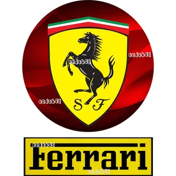 Jedlá dekorace na dort Ferrari 4 - jedlý papír - Bez úprav