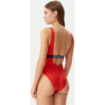 Dámské plavky Calvin Klein Swimwear Jednodílné plavky KW0KW02746 Červená XS