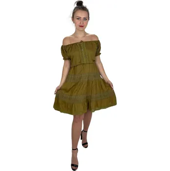 Dámské šaty Šaty s krajkou a Carmen výstřihem č.89