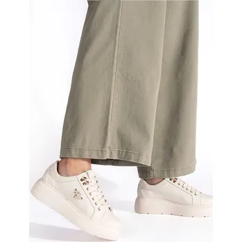 Dámské tenisky Originální dámské béžové tenisky na platformě 36