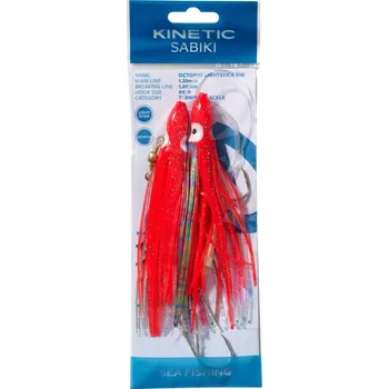Kinetic návazec Sabiki Octopus Lightstick vel.6/0 Red/Blue