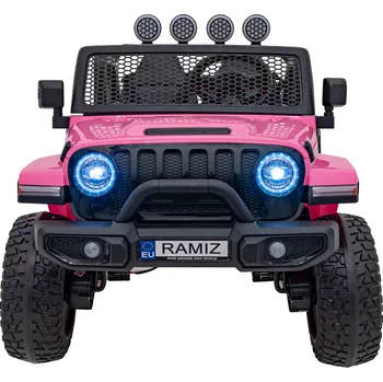 Dětské vozidlo Elektrické autíčko OFF-ROAD 3.0 12V/14Ah 4x35W EVA Růžové