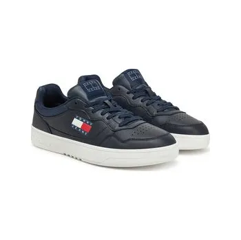 Pánské tenisky Sneakersy Tommy Jeans (New) Tjm Cupsole Leather Ess EM0EM01443 Tmavomodrá 43