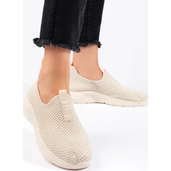 Dámské tenisky Výborné tenisky béžové dámské bez podpatku 37