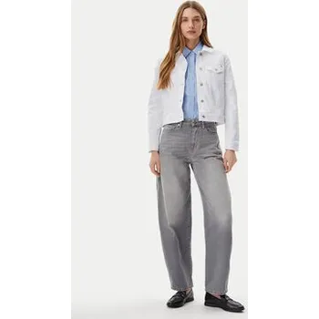 Dámská bunda Tommy Hilfiger Jeansová bunda WW0WW44374 Bílá Regular Fit 38