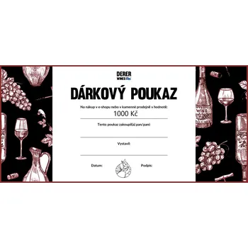 Voucher Dererwines 1000 Kč