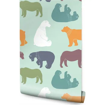 Fototapeta Dětská dekorativní tapeta barevní medvídci