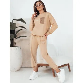 Béžová tepláková souprava FUTURE AY1038 Velikost: S