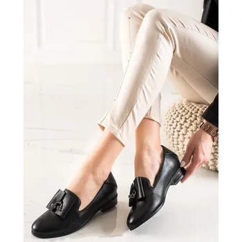 Dámské polobotky W. Potocki Komfortní polobotky dámské černé na plochém podpatku 37