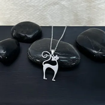 Náhrdelník Atelier Fantazie - Náhrdelník z oceli LXXXI - Kočka - 44081