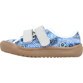 Dětská treková obuv Moon modrý fotbal Velikost: 29