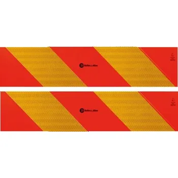 Reflexní šrafovaná ALU tabule 565 x 130 mm 2 ks