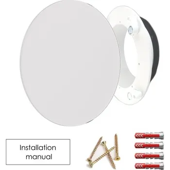 Ventil LUFTOMET SKY - Skleněný ventil 125mm - kruh, matná bílá