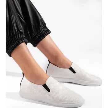 Dámské tenisky Exkluzívní dámské tenisky bílé bez podpatku 36