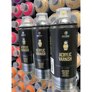 Barva ve spreji MTN PRO - čirý lak akrylový LAKY: MATNÝ lak