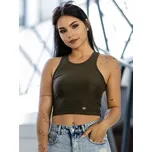Dámský croptop VSB LOLLY oliva