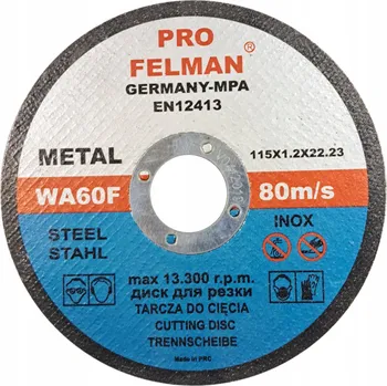 Řezný kotouč Řezací kotouč na kov 115 x 1,2 PRO Felman
