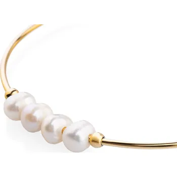 Náramek franco bene Náramek s perličkami uprostřed pozlacený | 2880