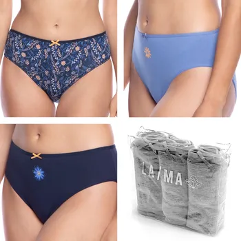 Dámské oblečení LAMA Dámské kalhotky 3 pack 122BI 53 XL