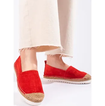 Dámské mokasíny T.Sokolski Komfortní espadryly červené dámské bez podpatku 36