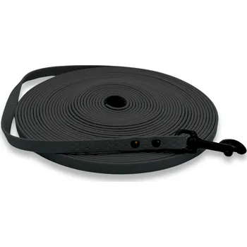Vodítko pro psa PafDog® lehké voděodolné HEXA stopovací vodítko ploché, 1cm, 4 délky - černá DÉLKA VODÍTKA: 10 metrů