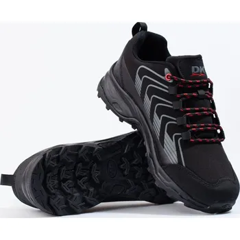 Pánská treková obuv DK Módní trekingové boty tmavě modré pánské černé bez podpatku 45