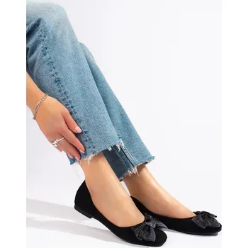 Dámské baleríny Goodin Moderní dámské baleríny černé bez podpatku 37