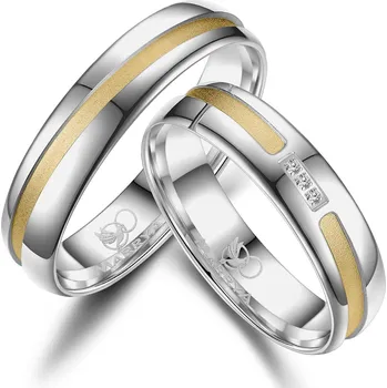 Prsten MARRYA® Dámský snubní prsten Stříbro AG925 - velikost 54 - SI-21D-54