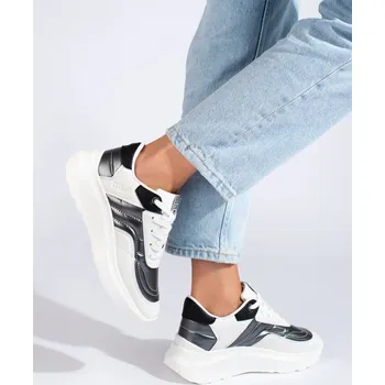 Dámské tenisky Big Star Shoes Komfortní tenisky dámské bílé bez podpatku 38