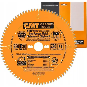 Pilový kotouč CMT ITK 276.250.80M 250 x 30 x 2,6 mm 80 zubů