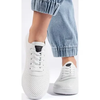 Dámské polobotky Seastar Komfortní polobotky dámské bílé na platformě 36