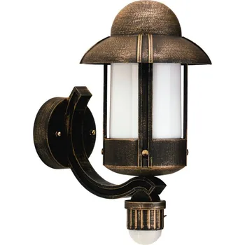 Lampička Albert Leuchten Dorothee venkovní nástěnné,venkovský styl, hnědá - průměr nástěnné základny 10 cm Bronz / starožitná mosaz 1 x 75 W - Doprava zdarma