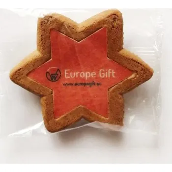 Reklamní cukrovinky Vánoční perníček ve tvaru hvězdy