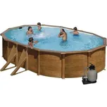 Bazén GRE Pacific 6,1 x 3,75 x 1,2m set + písková filtrace 6m3/h
