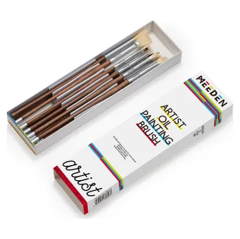 Umělecký štětec Sada olejových štětců Meeden 10ks (Sada olejových štětců Meeden 10ks)