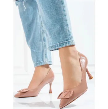 Dámské lodičky Vinceza Klasické lodičky dámské béžové na jehlovém podpatku 38