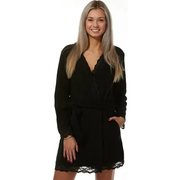 Dámský župan Flísový župan dámský 1Z1042 černá s