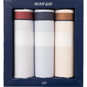 Látkový kapesník SCANquilt pánské kapesníky VIP 3 ks G112 pastelová G112 pánské