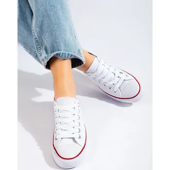 Dámské tenisky Vico Praktické dámské bílé tenisky bez podpatku 37