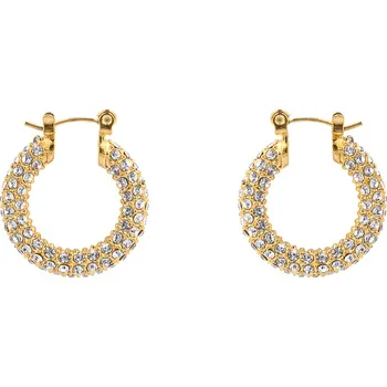 Náušnice franco bene Náušnice se zirkony (velké) - pozlacené | 2881