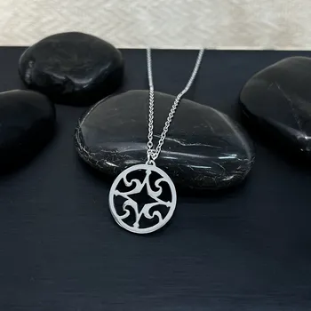 Náhrdelník Atelier Fantazie - Náhrdelník z oceli LXXVII - Mandala - 44077