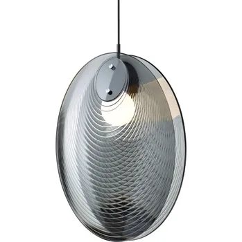 Bomma Luxusní LED závěsné svítidlo Ama closed bez baldachýnu Barva skla: Kouřová