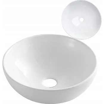 Invena Tinos, umyvadlo na desku 395x395x135 mm, bílá, INV-CE-43-011-C