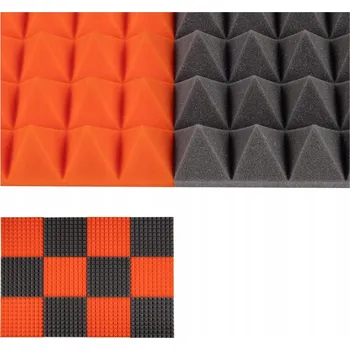 akustická pěna Akustická pěna pyramidy, odhlučňovací, 50x50x5 cm