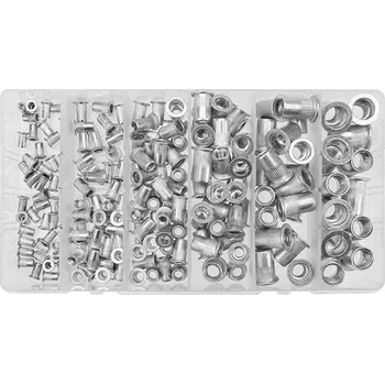 Šroub CABTOOLS-07 190 ks sada nýtovacích plochých matic