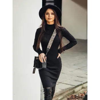 Dámské šaty Dámské rolákové VSB šaty v černé barvě