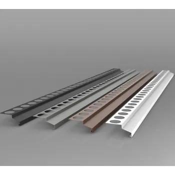 Stavební profil LIKOV s.r.o. LIKOV profil balkonový přímý 2m, bílý elox Al (191.2001)