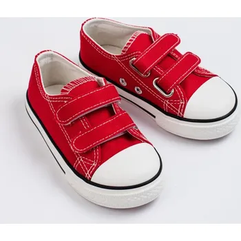 Dívčí tenisky Vico Módní červené dětské tenisky bez podpatku 18