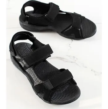 Pánské sandále DK Krásné sandály pánské černé bez podpatku 43